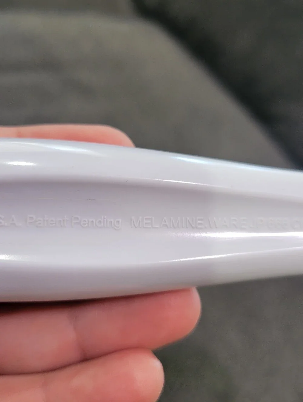 Vintage Melamine-Ware Slotted Spoon White Cooking Serving Utensil JP-666